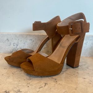 Mix No. 6 Brown Suede Heels